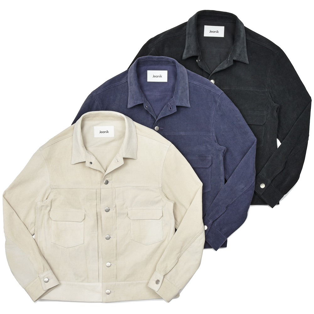 Jeanik(ジーニック)<br>コットン コーデュロイ 2ndタイプ Gジャン デニムジャケット 34042000172