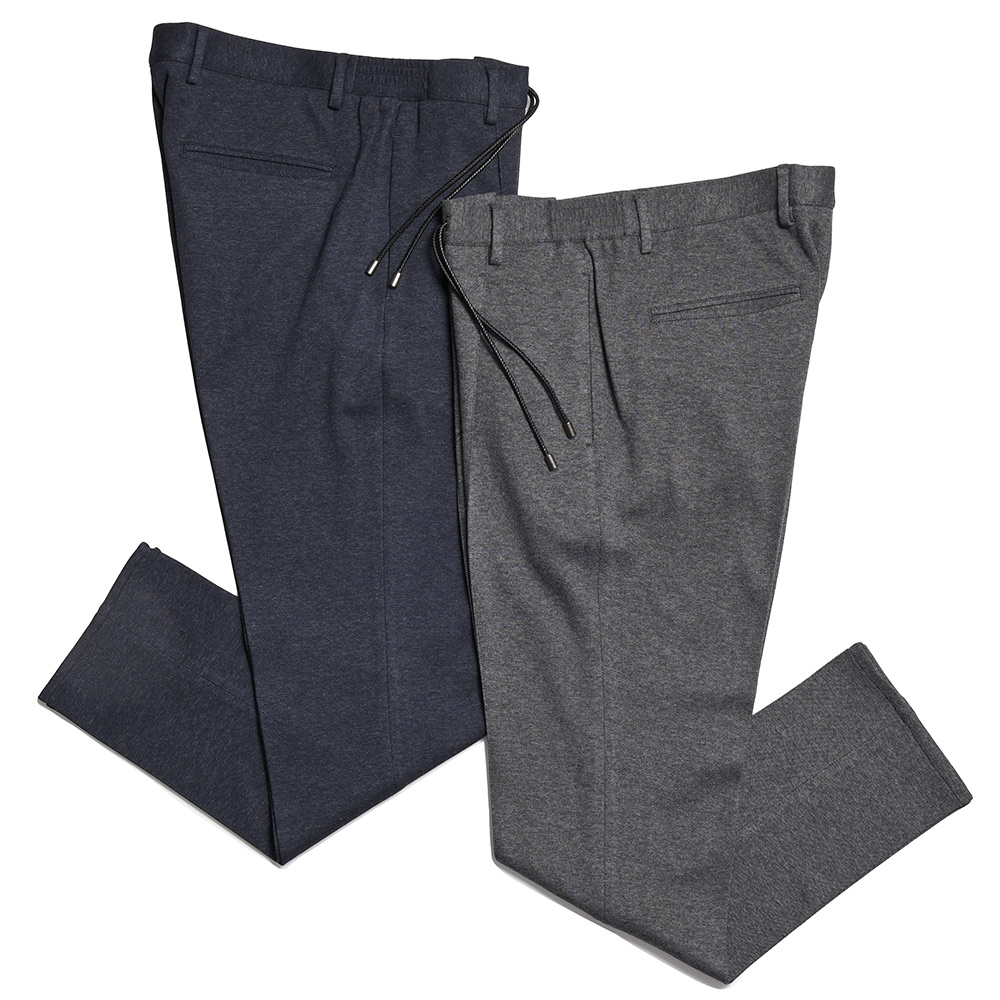 giab's ARCHIVIO(ジャブスアルキヴィオ)<br>ring別注MASACCIO マサッチョ ピケジャージー ストレッチ セットアップ対応 1プリーツ パンツ A5743 33042008117