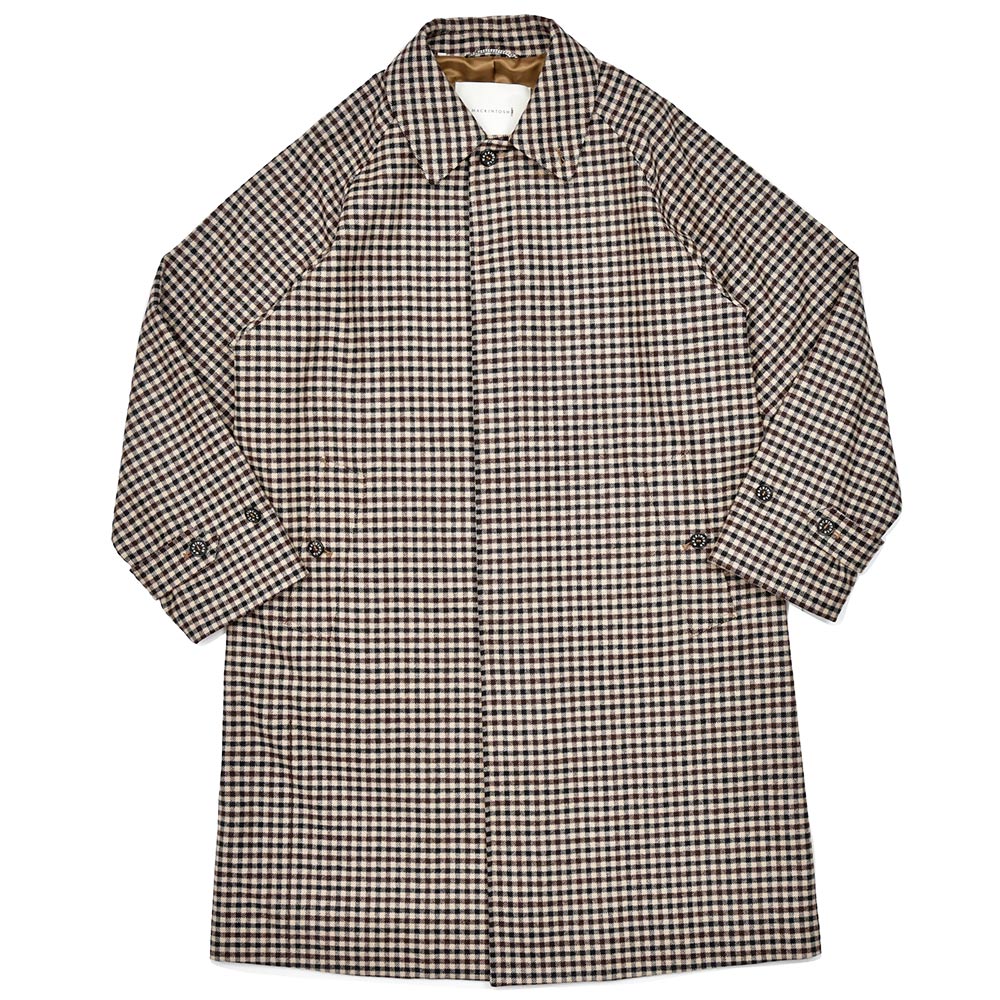 MACKINTOSH(マッキントッシュ)<br>BELFORD ウール シェパードチェック バルカラーコート 34142002005