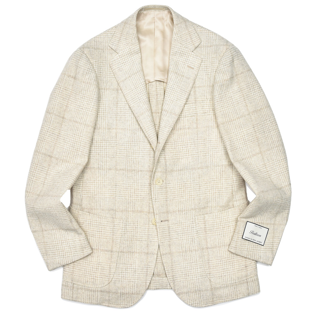 RING JACKET(リングヂャケット)<br>Balloon バルーン ウール グレンチェック シングル3Bジャケット NO-300F 37042008028