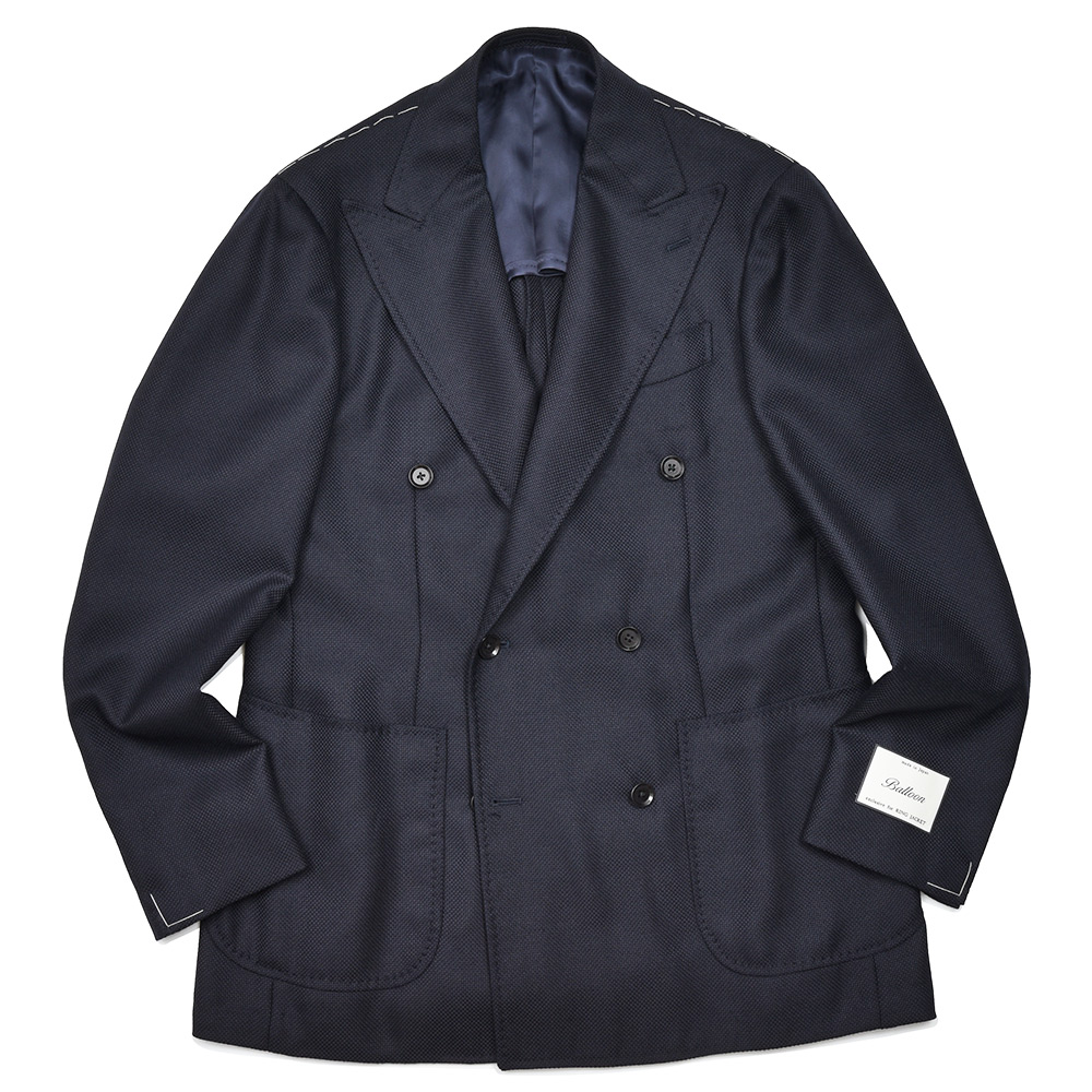 RING JACKET(リングヂャケット)<br>Balloon バルーン ウール ホップサック ダブル6Bジャケット NO-304F 37042009028