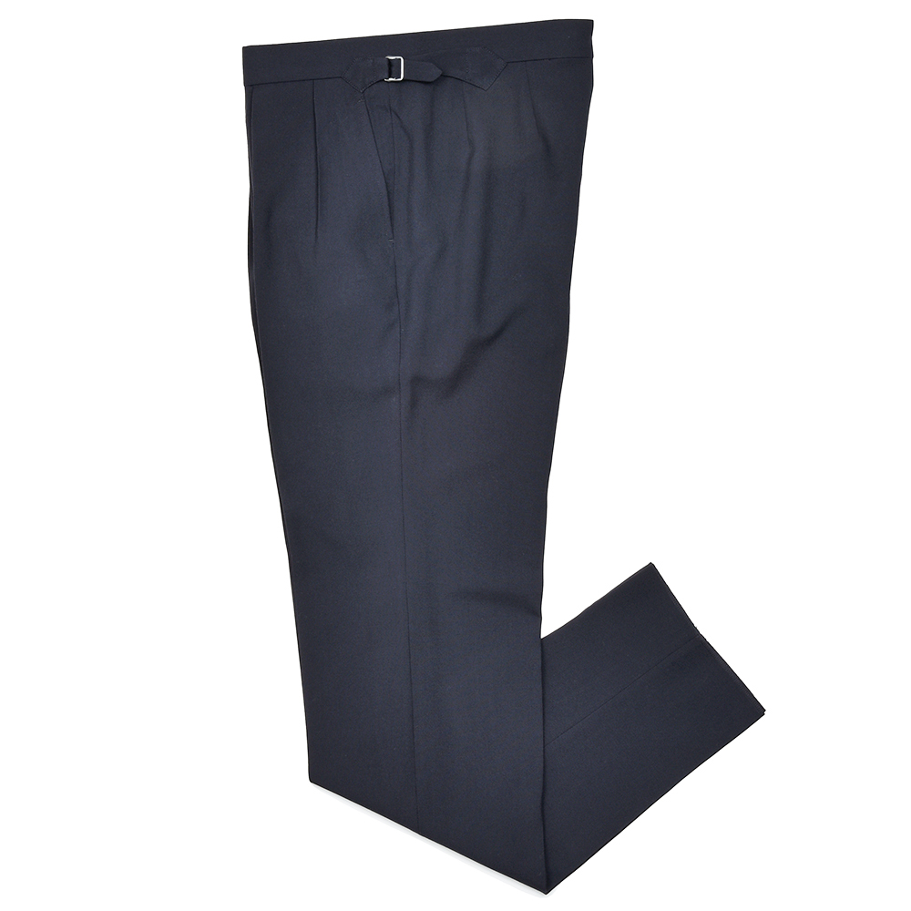 Fumiya Hirano THE TROUSERS(フミヤヒラノ トラウザーズ)<br>SMITH WOOLLEN ウール トロピカル セットアップ対応 サイドアジャスター 2インプリーツ ドレスパンツ REGENT 33051004182