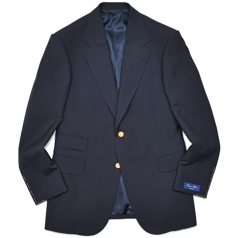 Fumiya Hirano LONDON(フミヤヒラノ ロンドン)<br>SMITH WOOLLEN ウール トロピカル セットアップ対応 チェンジポケット メタルボタン シングル2Bジャケット 37051000182