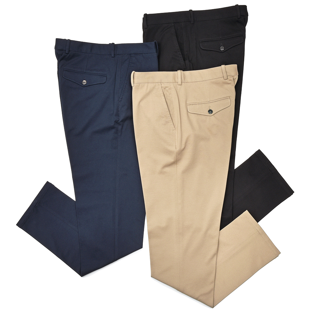 CIRCOLO 1901(チルコロ1901)<br>コットン ストレッチ プレミアムピケ 鹿の子ジャージー セットアップ対応 ノープリーツ パンツ 33051000109