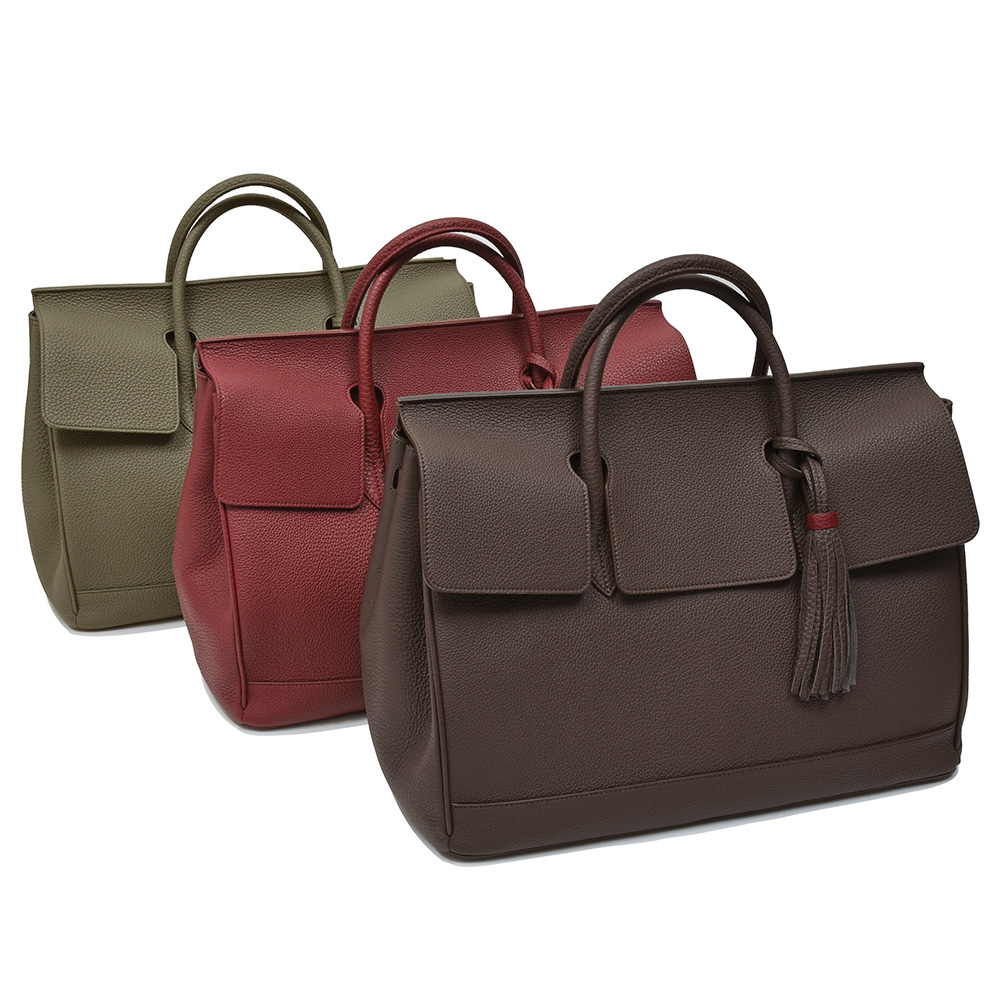 ACATE(アカーテ)<br>OSTRO2-S オストロ2 カーフ シュリンクレザー フラップ ボストンバッグ 38446000211