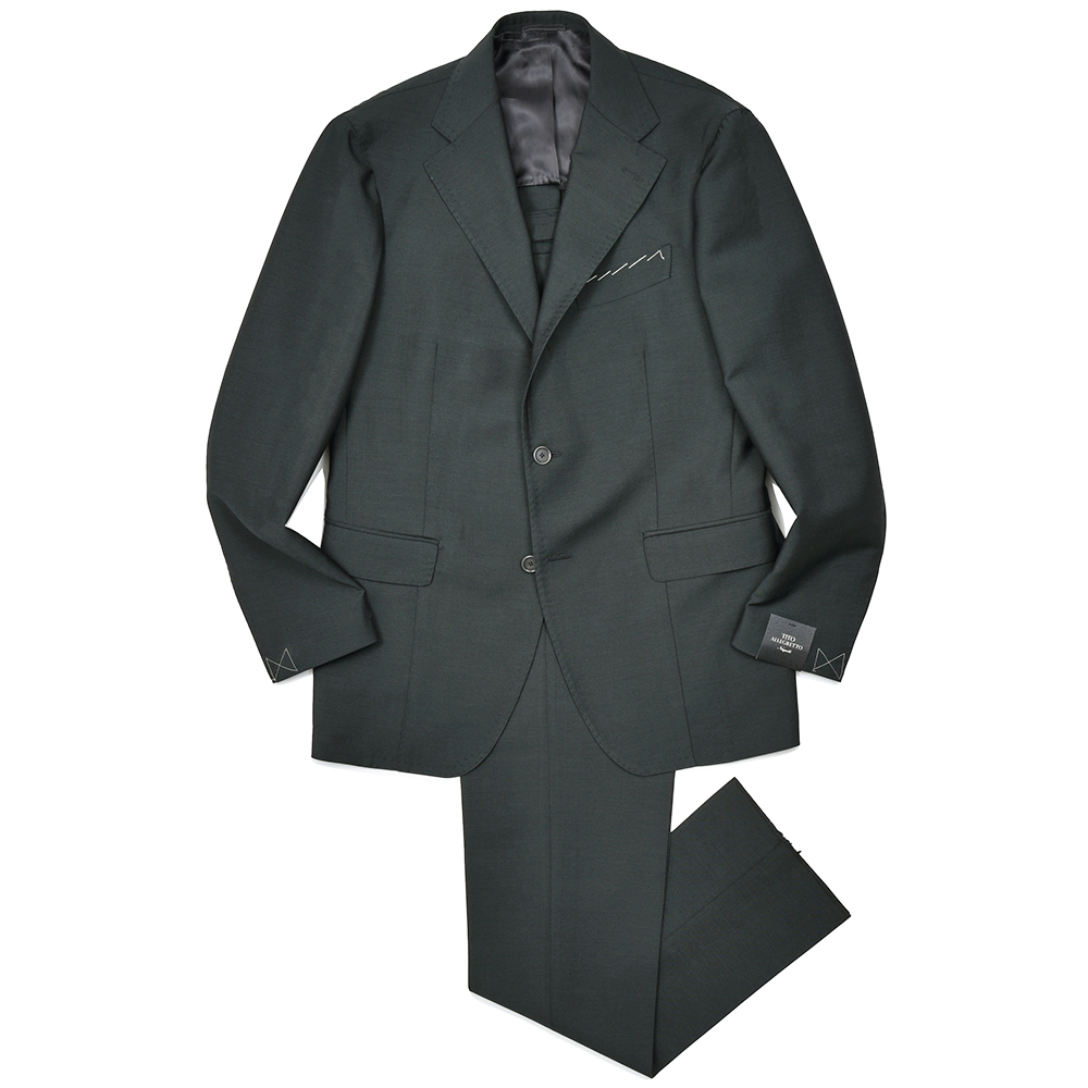 TITO ALLEGRETTO(ティト アレグレット)<br>ヴァージンウール モヘア 1プリーツ シングル3Bスーツ 37155001142