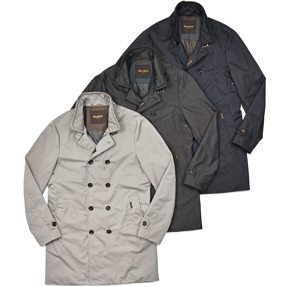 MooRER(ムーレー)<br>SC-MORANDI-KM モランディ ポリエステル ダブルブレスト コート 34151000052