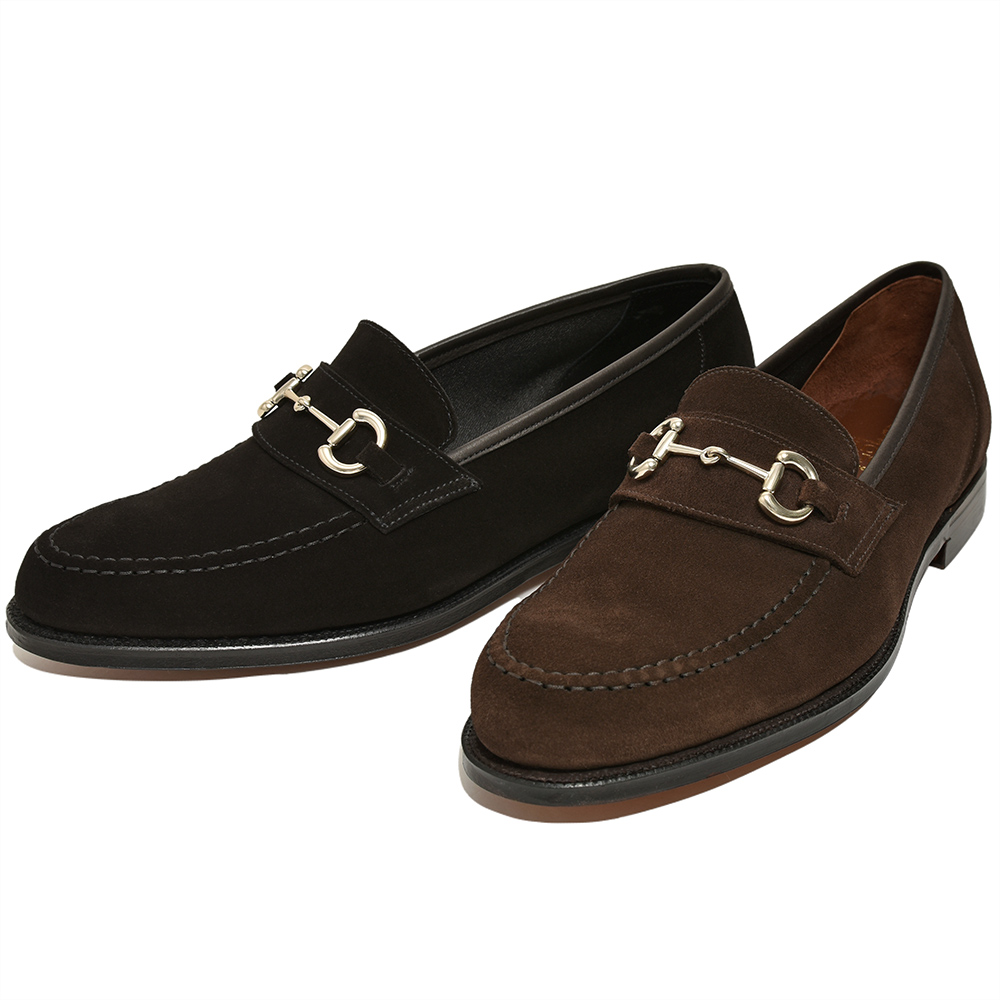 Crockett&Jones(クロケットアンドジョーンズ)<br>FINCHLEY2 フィンチリー2 カーフスエード アンライニング ビットローファー 35051004048