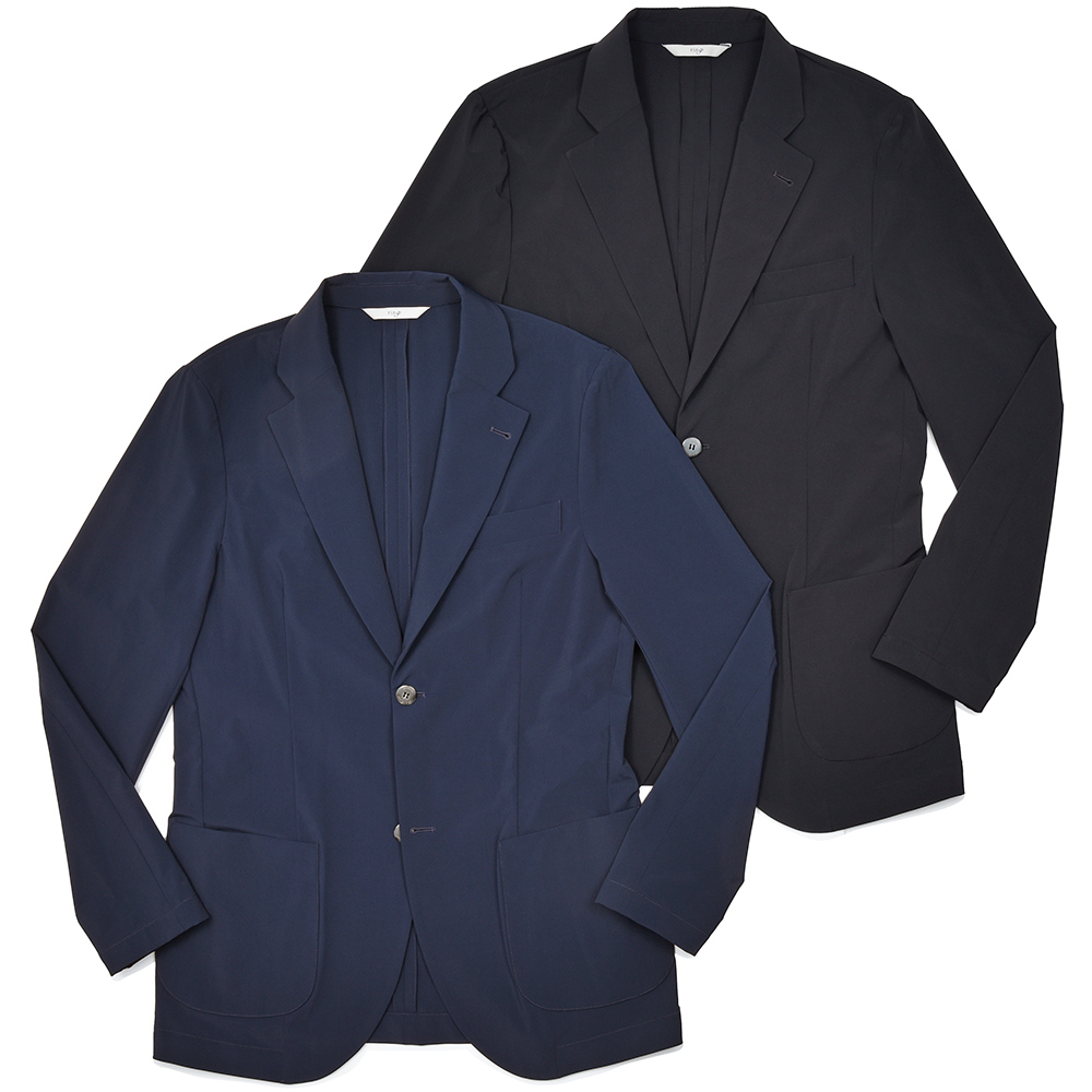 giab's ARCHIVIO(ジャブスアルキヴィオ)<br>STROZZI/L シャカヌメ ストレッチ ウォッシャブル セットアップ対応 シングル2Bジャケット A3710 37051000117