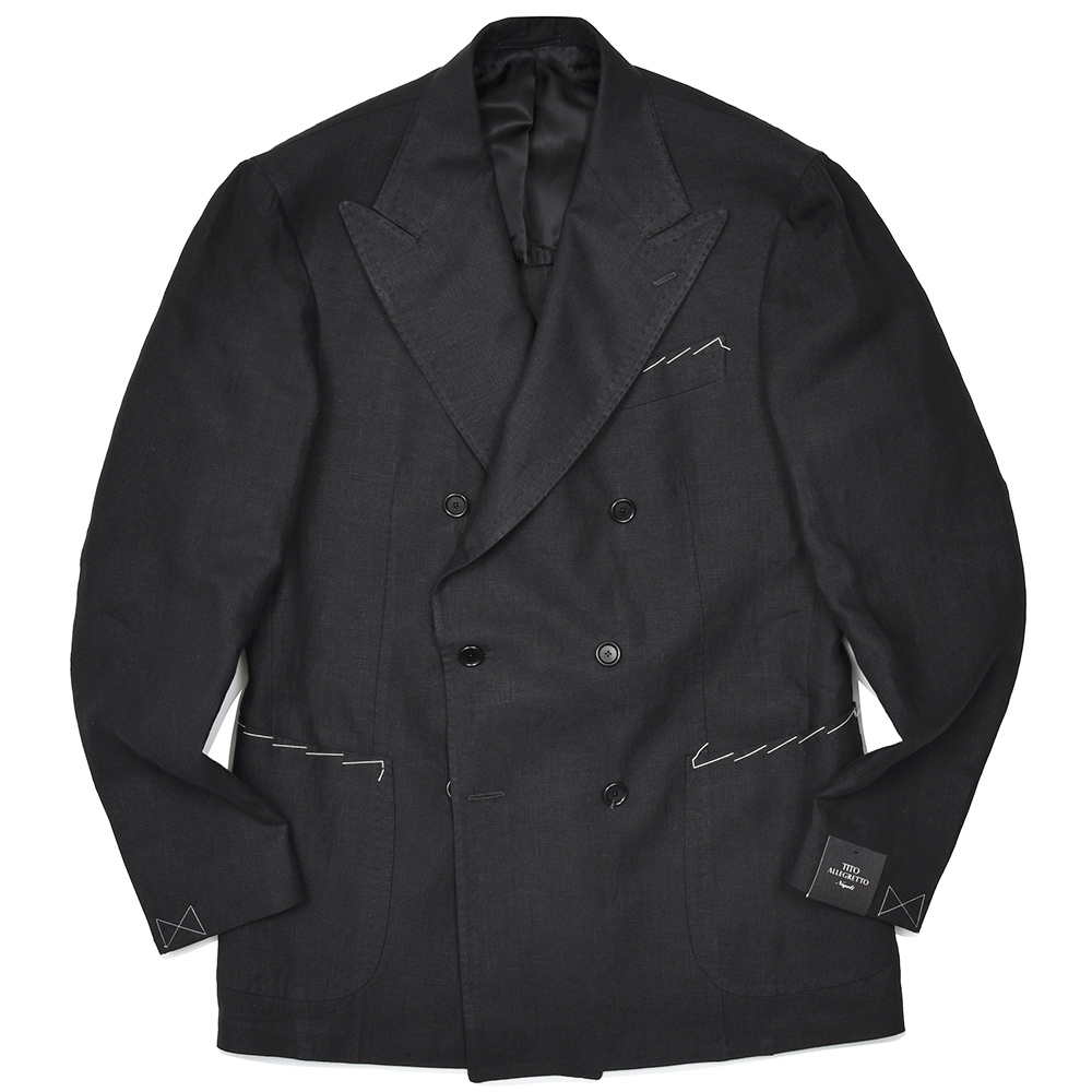 TITO ALLEGRETTO(ティト アレグレット)<br>リネン ダブル6Bジャケット 37051004142