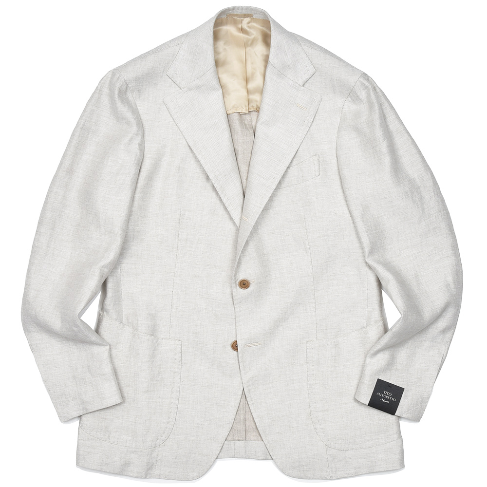 TITO ALLEGRETTO(ティト アレグレット)<br>リネン シングル3Bジャケット 37051005142