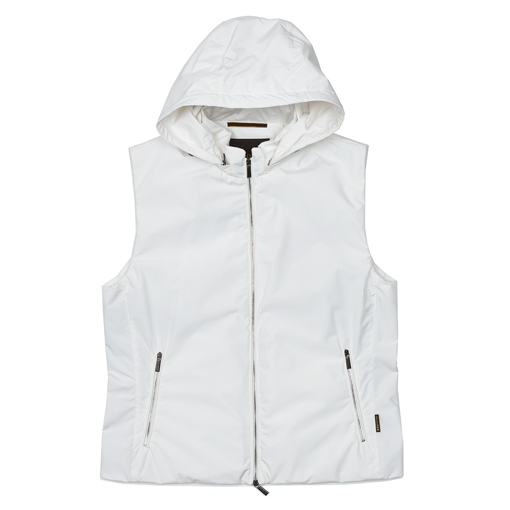 MooRER(ムーレー)<br>LUIS-STP ルイス ポリエステル 撥水 フーデッド ジップアップベスト 34055000052