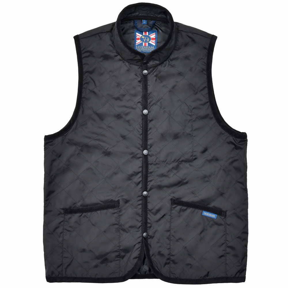 LAVENHAM(ラベンハム)<br>UNWADDED MICKFIELD ミックフィールド ポリエステル キルティング スタンドカラー ベスト 34051001213