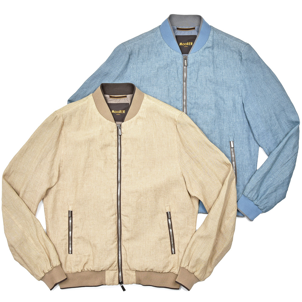 MooRER(ムーレー)<br>SORANO-HR リネン ボンバージャケット 34055006052