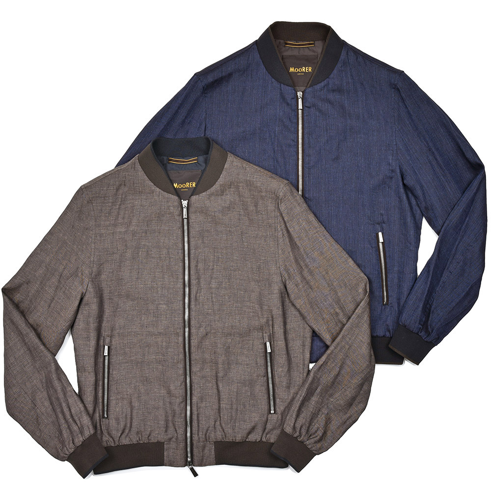 MooRER(ムーレー)<br>SORANO-SA リネン ボンバージャケット 34055005052