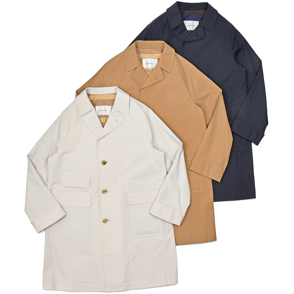 COHERENCE(コヒーレンス)<br>CORB2 コットン ポプリン ラグランスリーブコート 34155003129