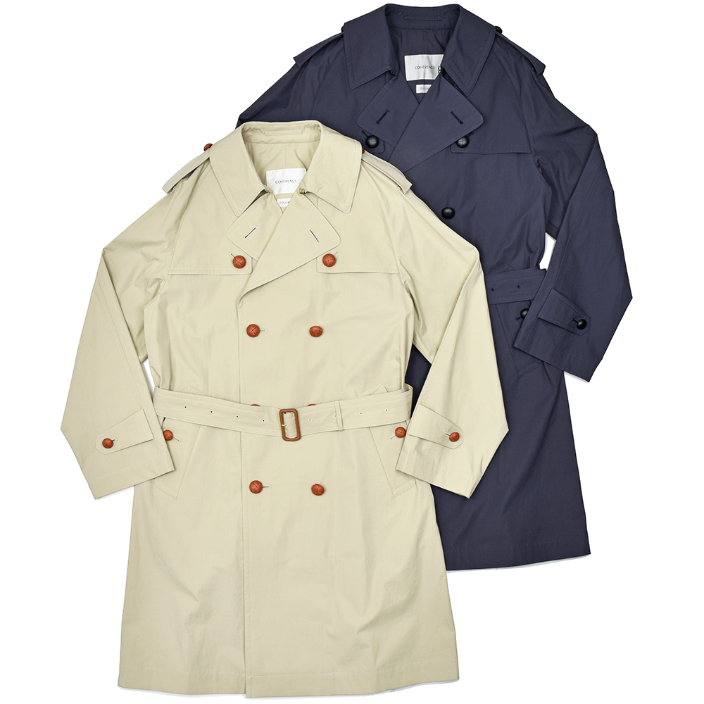 COHERENCE(コヒーレンス)<br>JANSEN コットン ライトウエイトポプリン 撥水 トレンチコート 34155001129