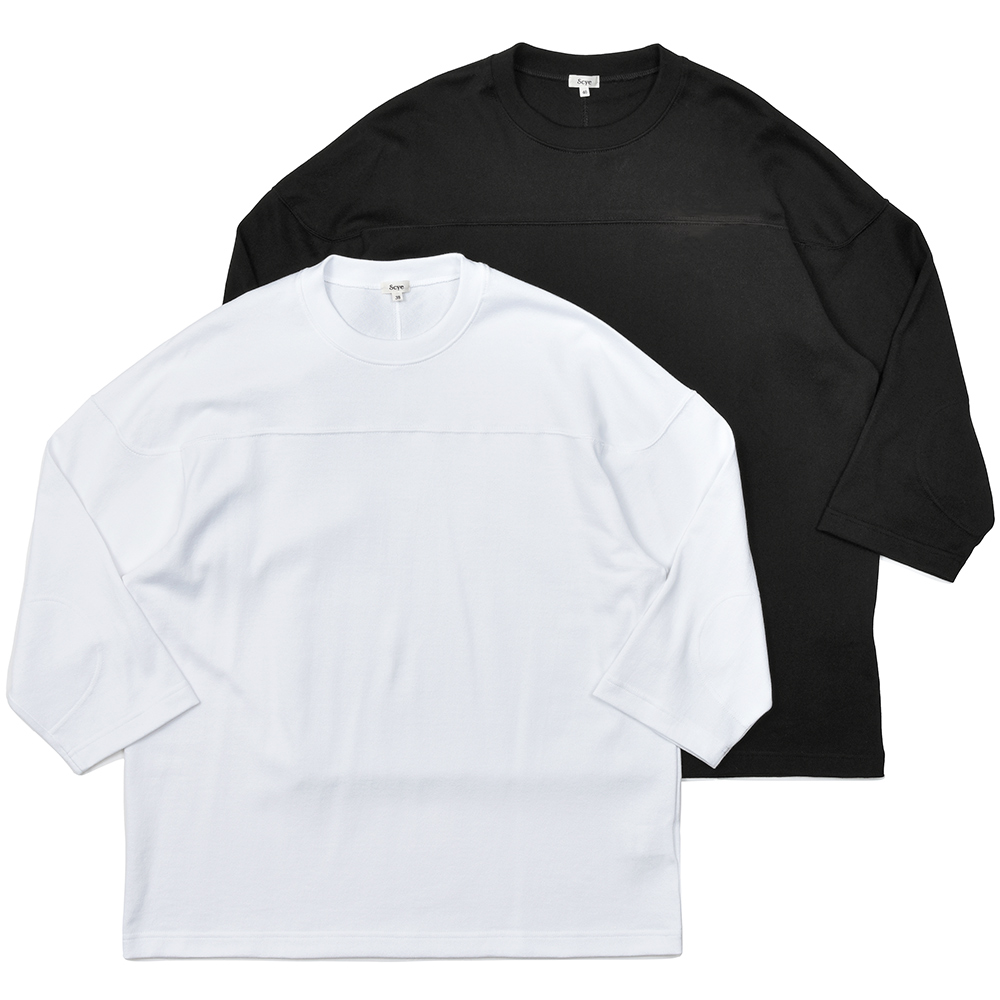 Scye(サイ)<br>コットン ラフ ジャージー フィットボール Tシャツ 32151001195