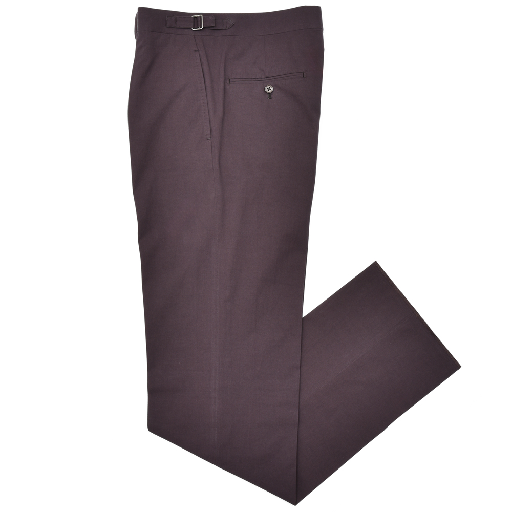 garoh(ガロウ)<br>pants03 コットン リネン ツイル 1プリーツ サイドアジャスター テーパードパンツ 33051800217