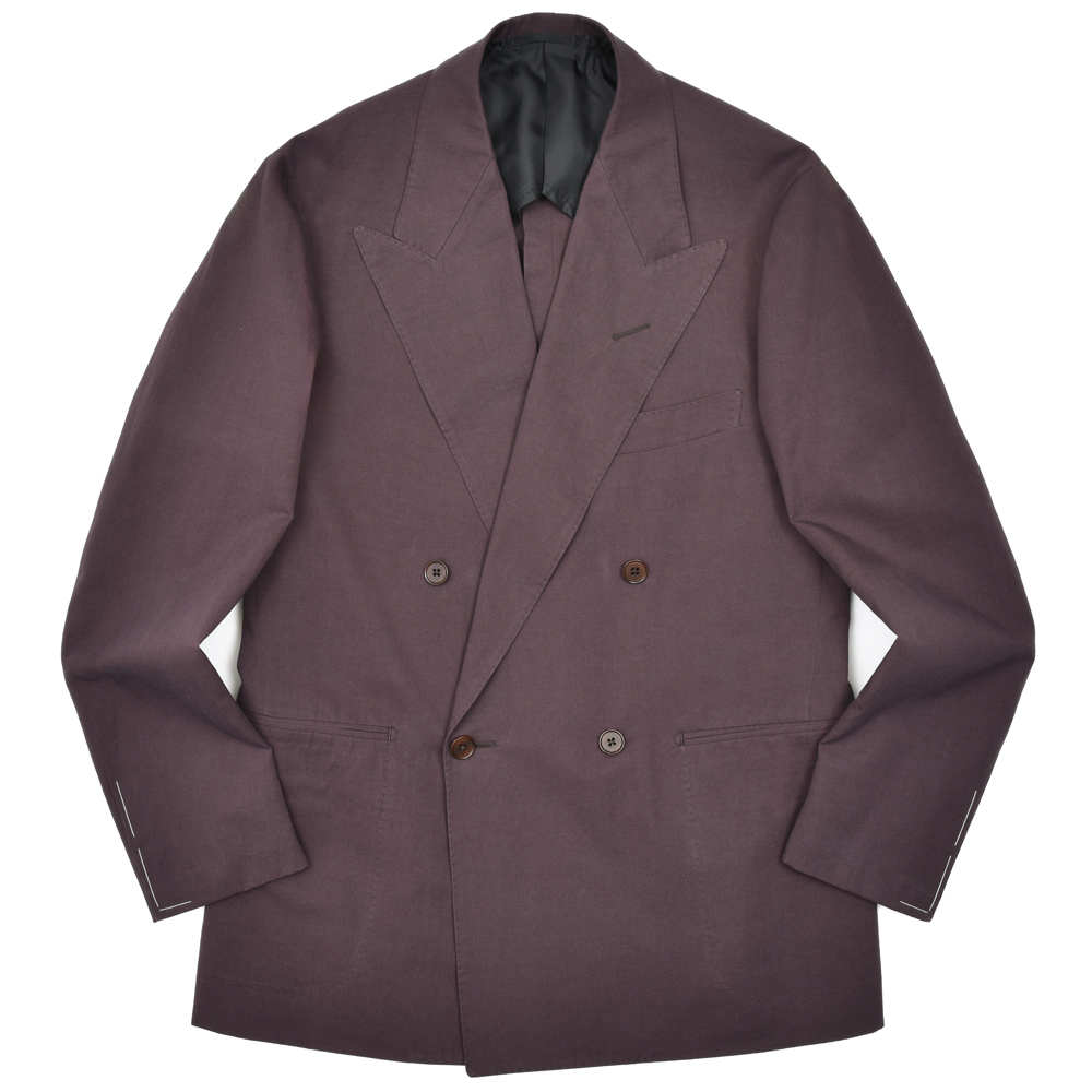 garoh(ガロウ)<br>jacket03 コットン リネン ツイル 4Bダブルジャケット 37051800217