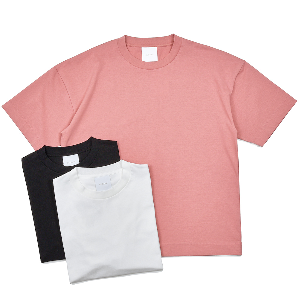 SLOANE(スローン)<br>ヘビーコットン ドロップショルダー オーバーサイズ クルーネックカットソー 32151000210