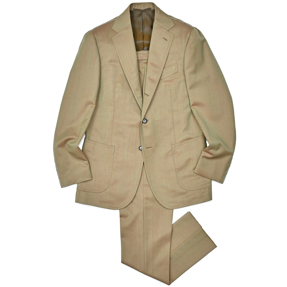 STILE LATINO(スティレ ラティーノ)<br>VINCENZO ヴァージンウール コットン ソラーロ サイドアジャスター 1プリーツ シングル3Bスーツ 37151000025