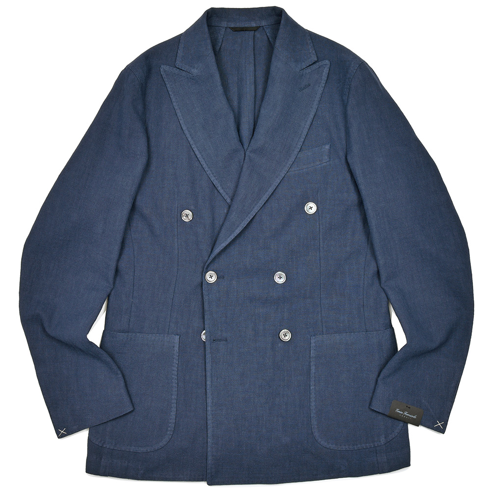 Errico Formicola(エリコ フォルミコラ)<br>MARCO DP リネン コットン ダブル6Bジャケット 37051011025