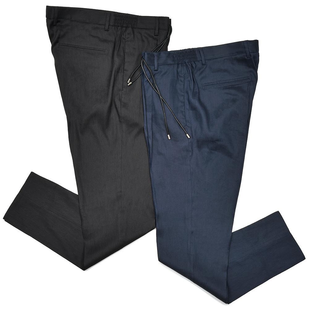 giab's ARCHIVIO(ジャブスアルキヴィオ)<br>ring別注MASACCIO シルキーリネン ストレッチ ウォッシャブル 1プリーツ パンツ A3727 33051012117