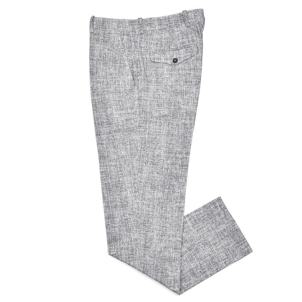 CIRCOLO 1901(チルコロ1901)<br>コットン ストレッチ プレミアムピケ 鹿の子ジャージー リネンプリント セットアップ対応 ノープリーツ パンツ 33051002109