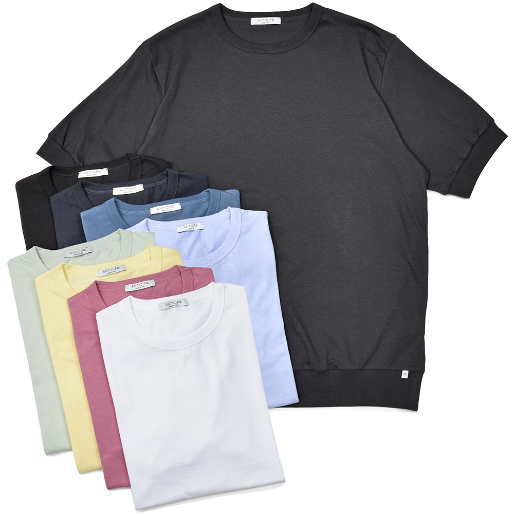 ANTICIPO(アンティーチポ)<br>NEBBIOLO ネッビオーロ スムースコットン クルーネック カットソー 32151000117