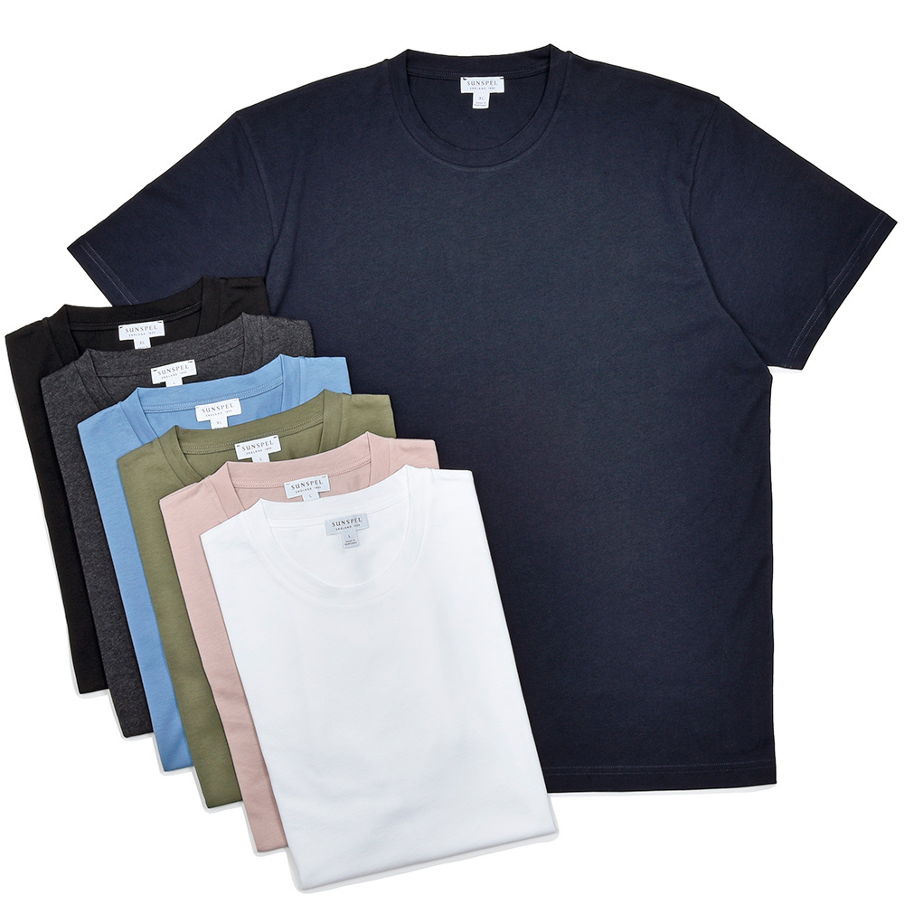 SUNSPEL(サンスペル)<br>RIVIERA リヴィエラ コットン ミッドウェイト クルーネック カットソー MTSH0007 32151000216