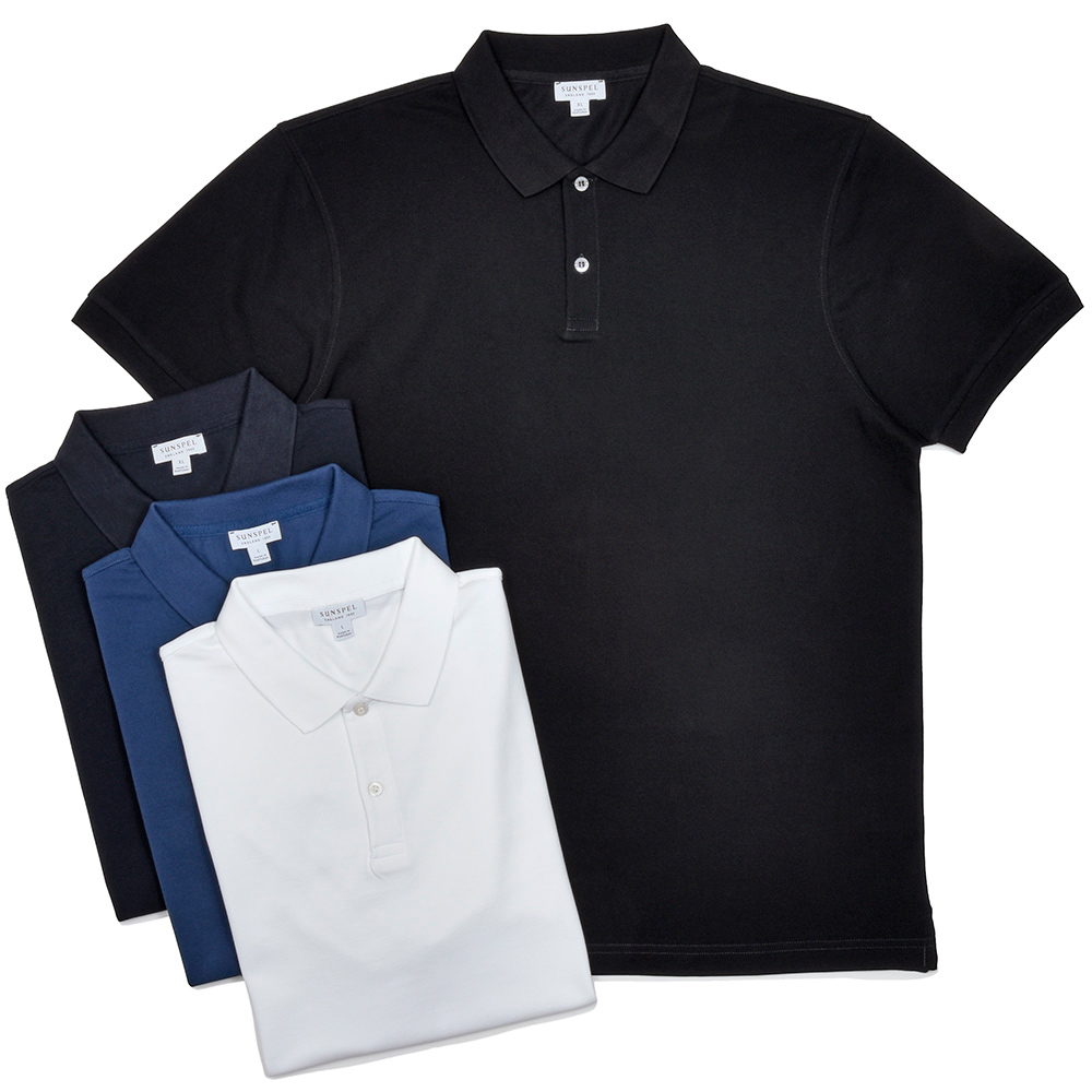 SUNSPEL(サンスペル)<br>コットン ピケ ポロシャツ MPOL1028 32151003216