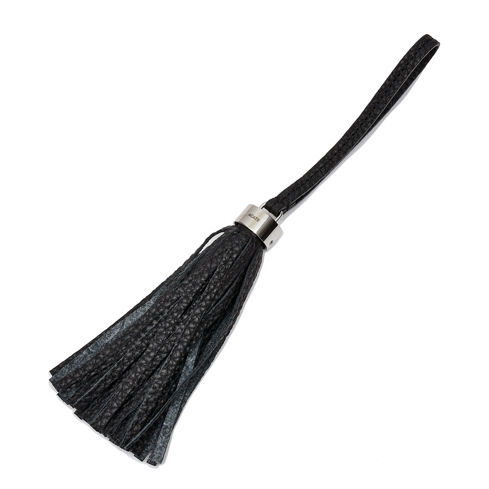 ACATE(アカーテ)<br>ARGENTO TASSEL アルジェントタッセル カーフ シュリンクレザー シルバーメタル タッセル 39051000211