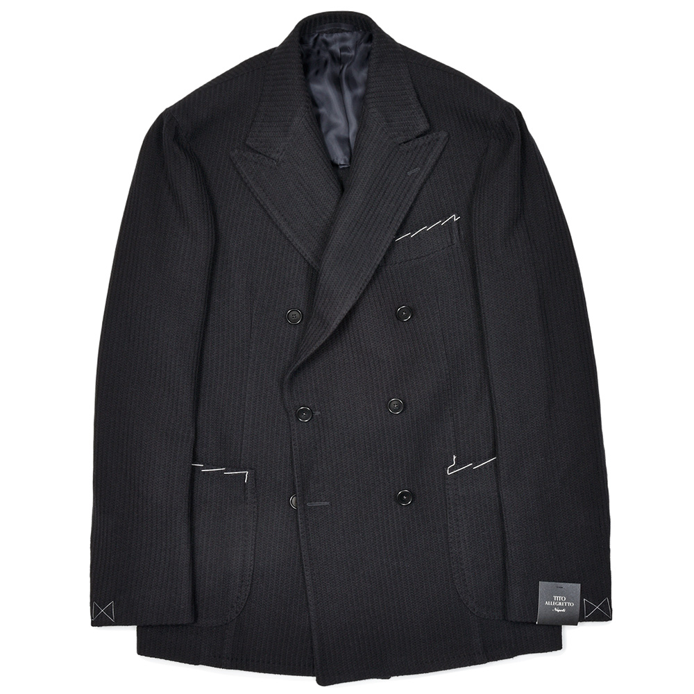 TITO ALLEGRETTO(ティト アレグレット)<br>ヴァージンウールコットンストレッチ ダブルジャケット 37052002142