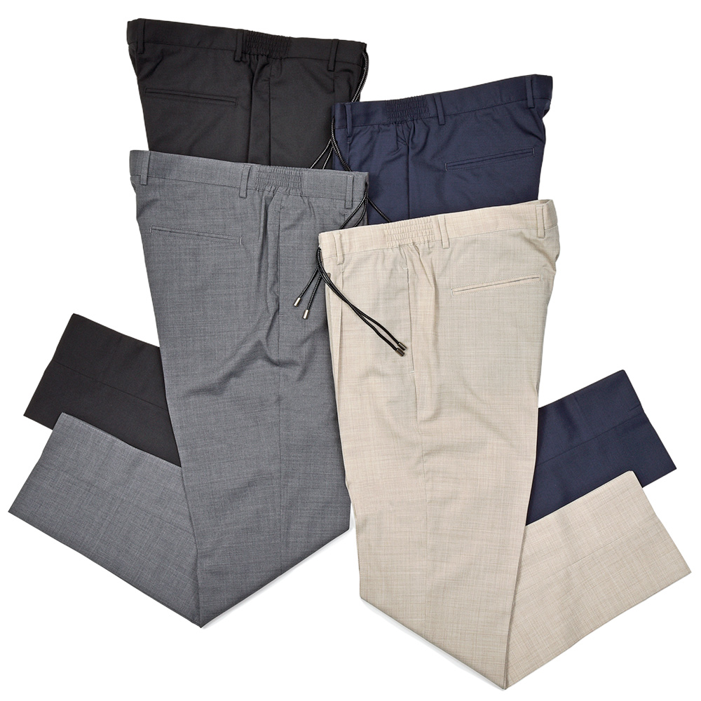 giabsarchivio(ジャブスアルキヴィオ)<br>別注MASACCIO テクノウール セットアップ対応 1プリーツパンツ A6425 33052007117