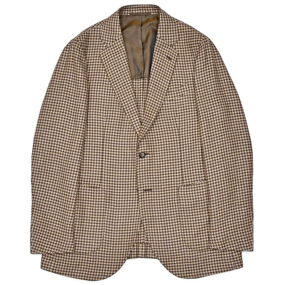SIPARIO by STILE LATINO(シパーリオ バイ スティレ ラティーノ)<br>FLAVIO カシミヤシルク ハウンドトゥース シングルジャケット 37052000025
