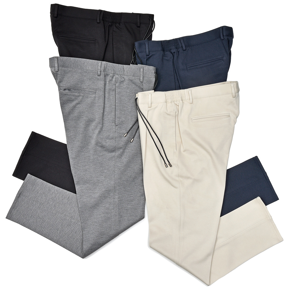 giabsarchivio(ジャブスアルキヴィオ)<br>別注MASACCIO カルゼジャージー 1プリーツパンツ A5757 33052009117