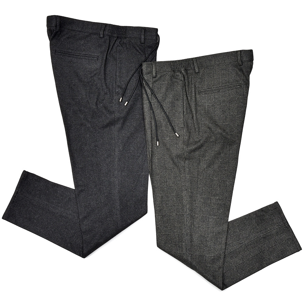 giabsarchivio(ジャブスアルキヴィオ)<br>別注MASACCIO グレンプレイドジャージー 1プリーツパンツ A5785 33052015117