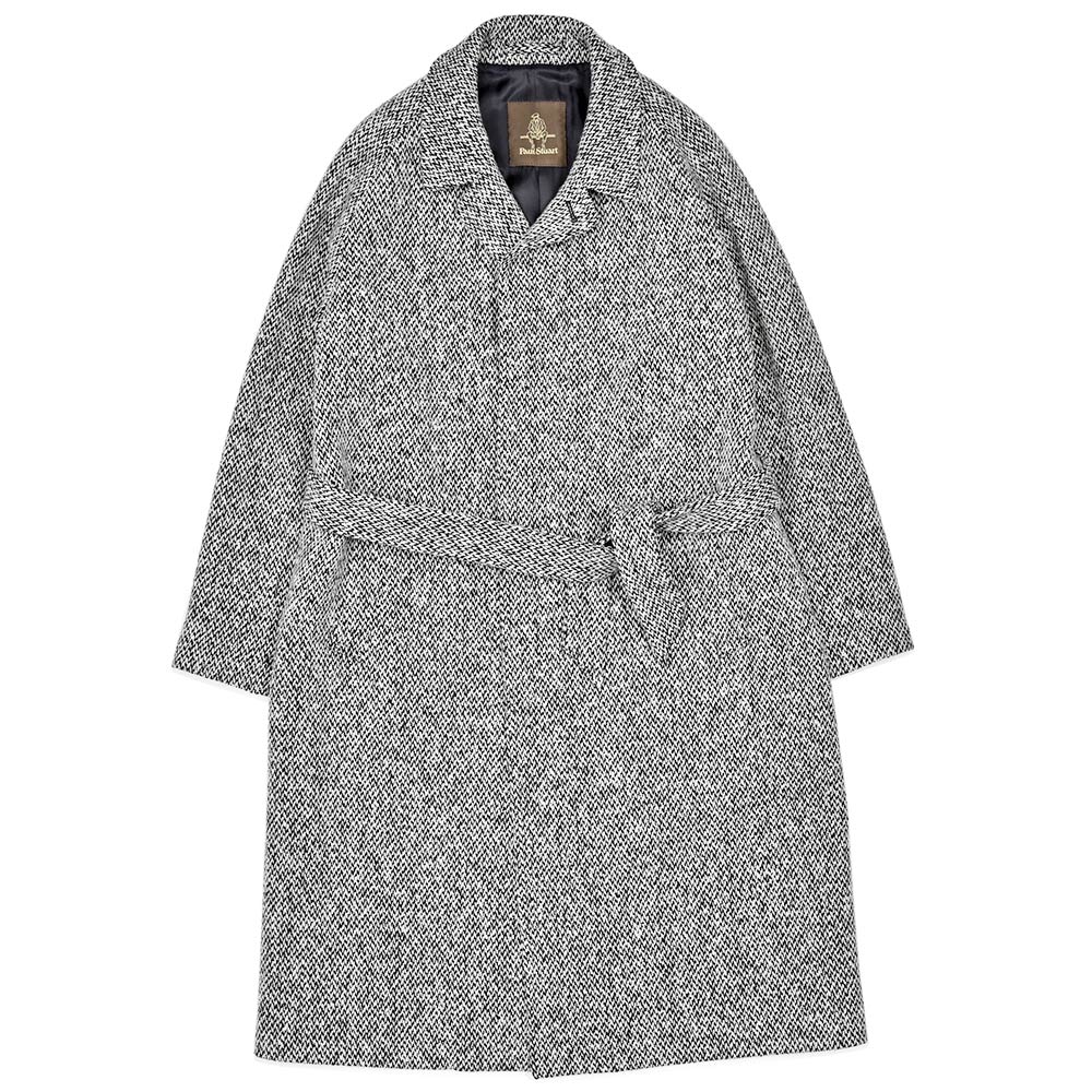 Paul Stuart(ポールスチュアート)<br>ウール ツイード バルマカーンコート 34152000175