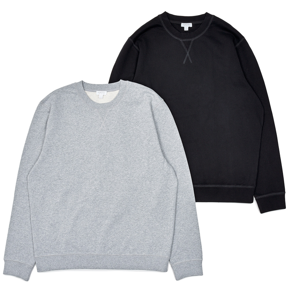 SUNSPEL(サンスペル)<br>コットン ループバック クルーネック スウェット MSWE1516 32052003216