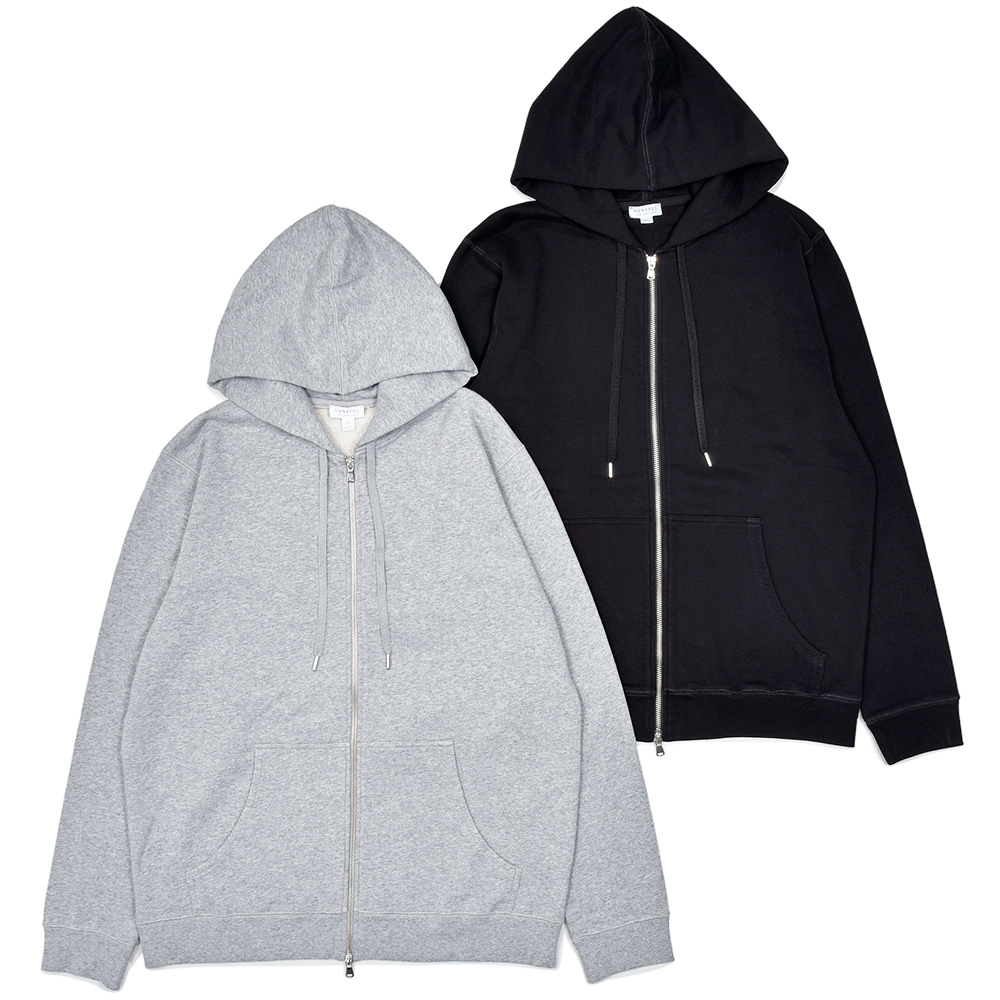 SUNSPEL(サンスペル)<br>コットン ループバック ジップアップパーカー MHOD1517 32052004216