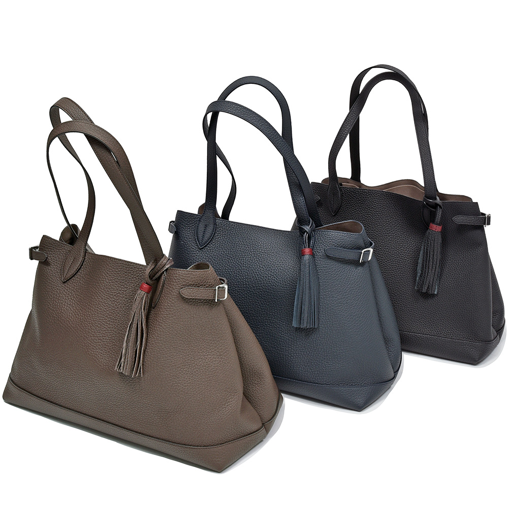 ACATE(アカーテ)<br>LODOS2 カーフ シュリンクレザー トートバッグ 38452003211