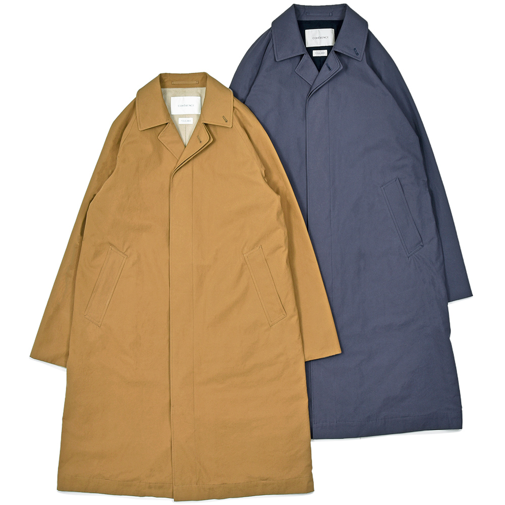 COHERENCE(コヒーレンス)<br>RUIZ-FLC コットンポプリン 撥水 カシミヤライニング バルカラーコート 34152002129