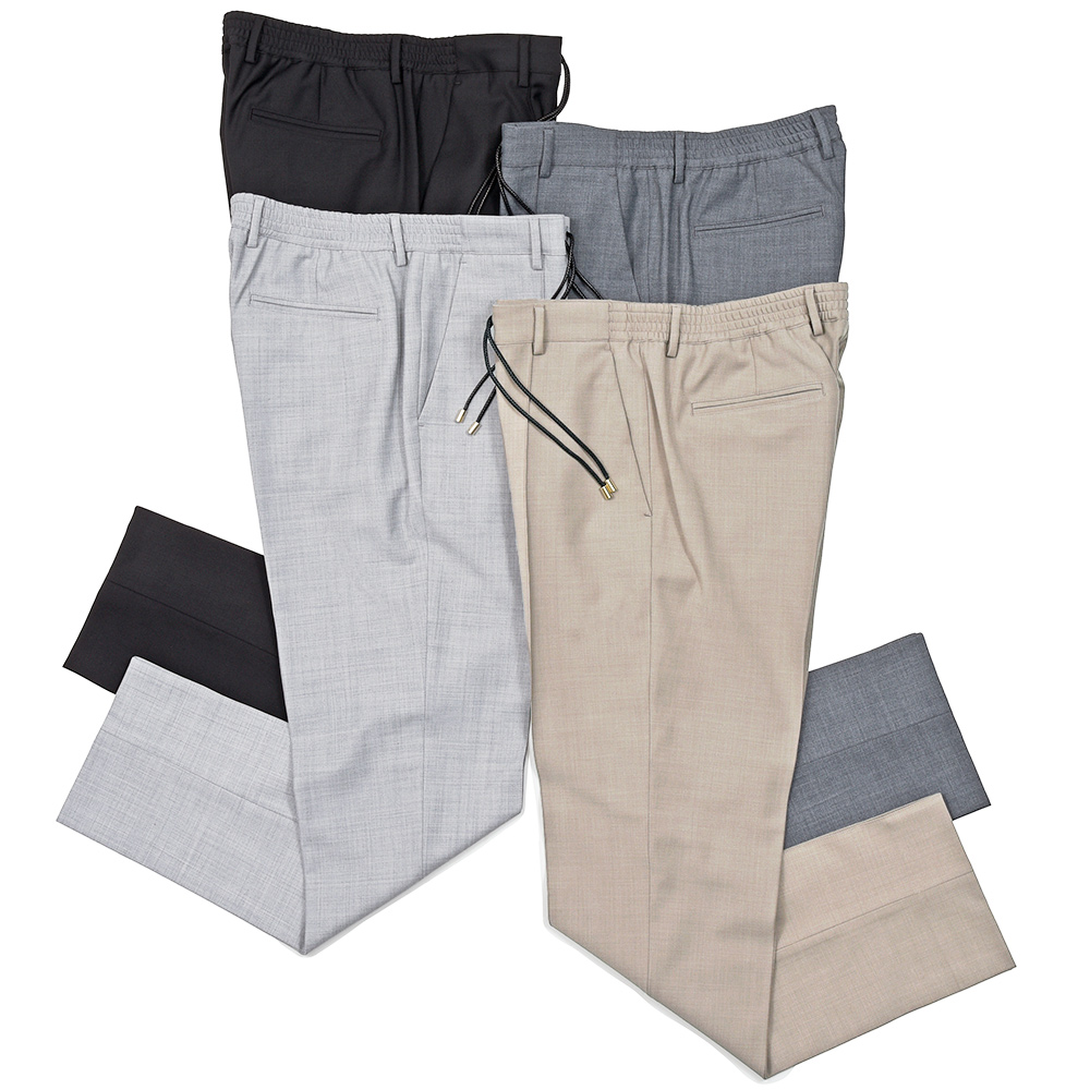 giabsarchivio(ジャブスアルキヴィオ)<br>別注MASACCIO ring/3G GOLD テクノウール ノープリーツパンツ A6426 33052025117