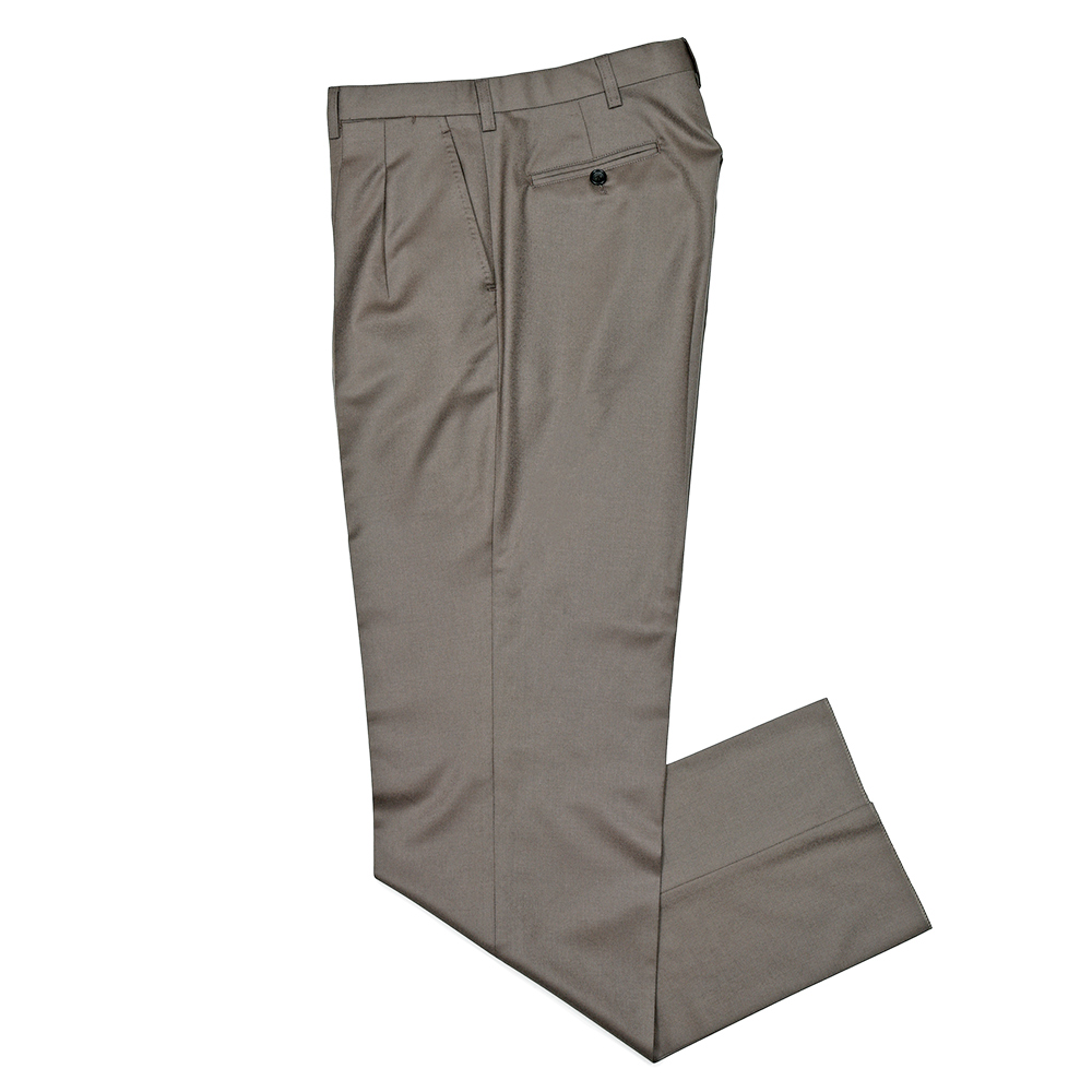 Errico Formicola(エリコ フォルミコラ)<br>CHINO ウール サキソニー セットアップ対応 2プリーツパンツ 33052000025