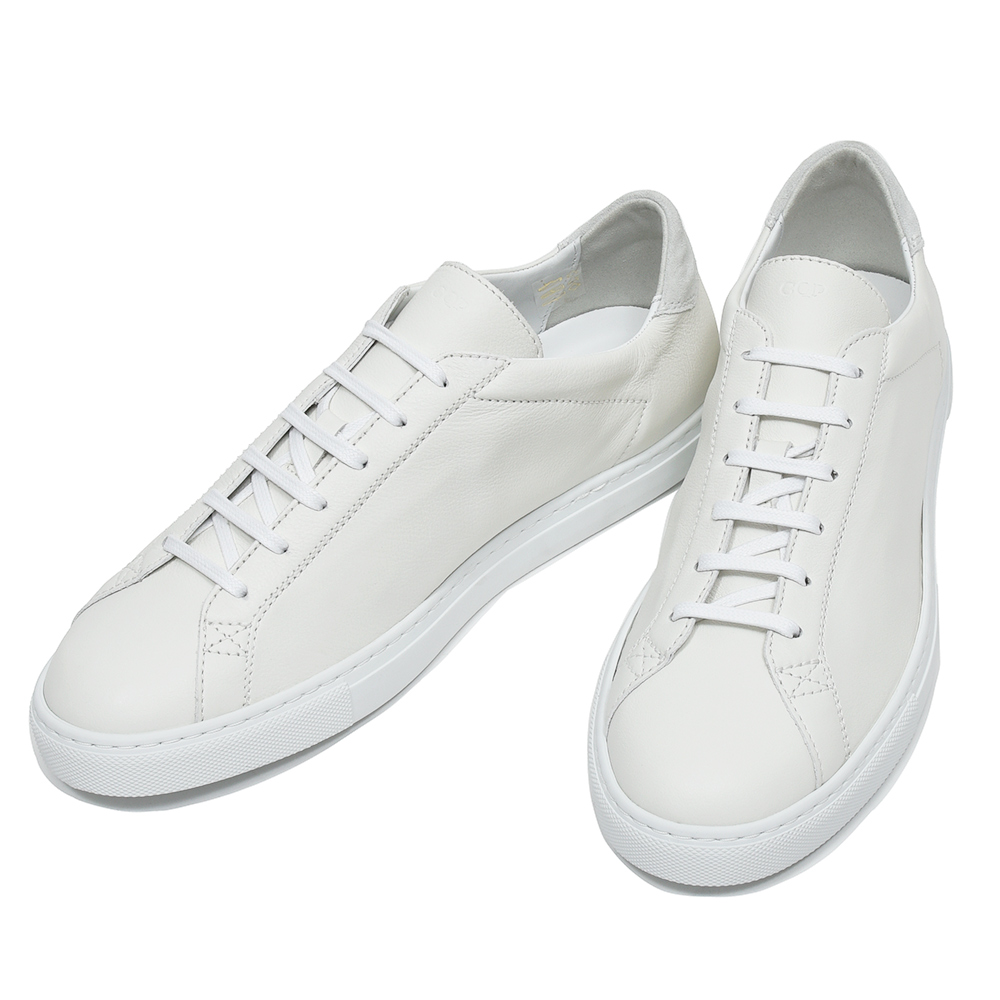 C.QP(シーキューピー)<br>RACQUET カーフ アンライニング レースアップ スニーカー 35256001082