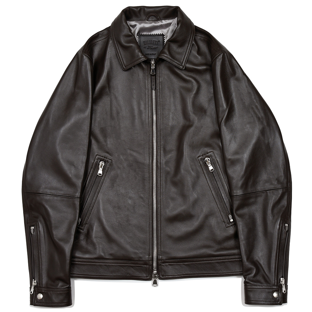 EMMETI(エンメティ)<br>GIACOMO ナッパチェラータ ラムナッパレザー レザージャケット 34261009085