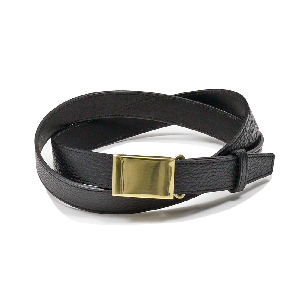 Scye(サイ)<br>シュリンクレザー ボックスバックル ナローベルト 38161002195