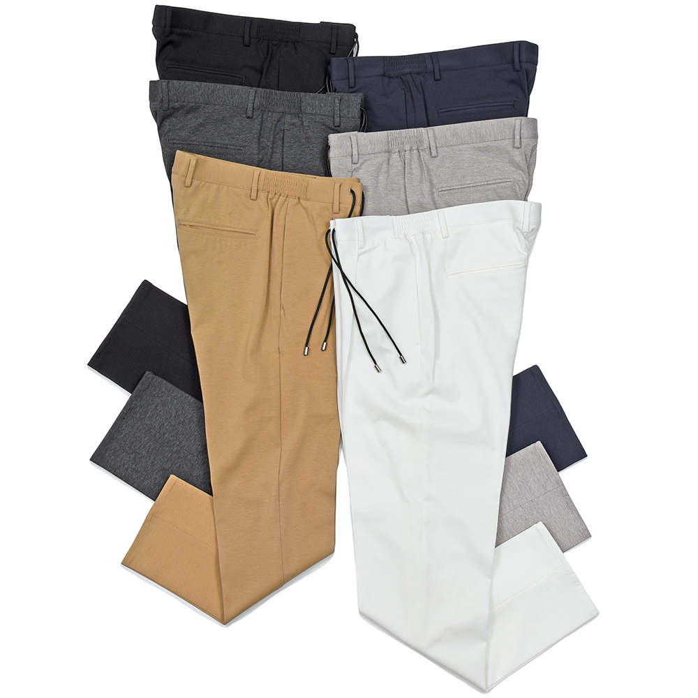 giabsarchivio(ジャブスアルキヴィオ)<br>別注MASACCIO ウォッシャブルジャージー 1プリーツ パンツ A3573 33061007117