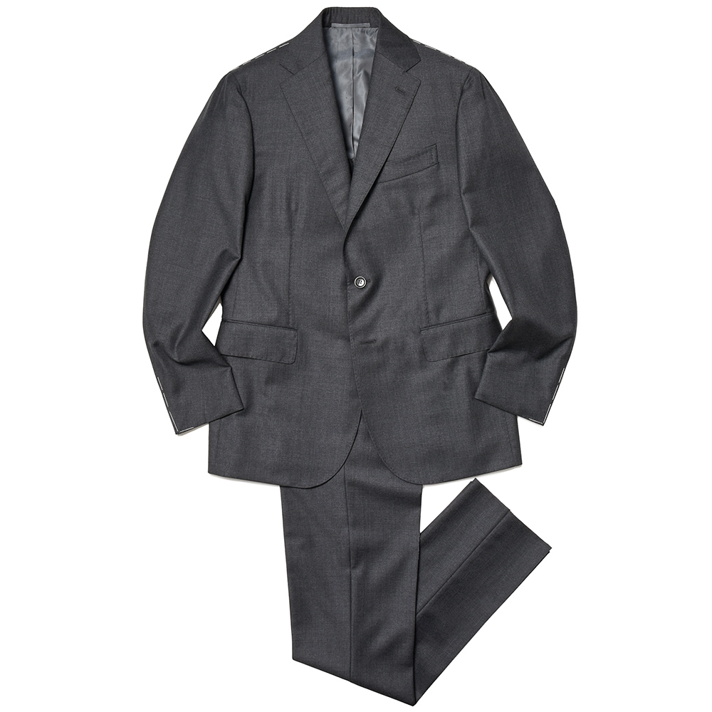 STILE LATINO(スティレ ラティーノ)<br>ヴァージンウール サキソニー 1プリーツ シングル3Bスーツ VINCENZO 102093155